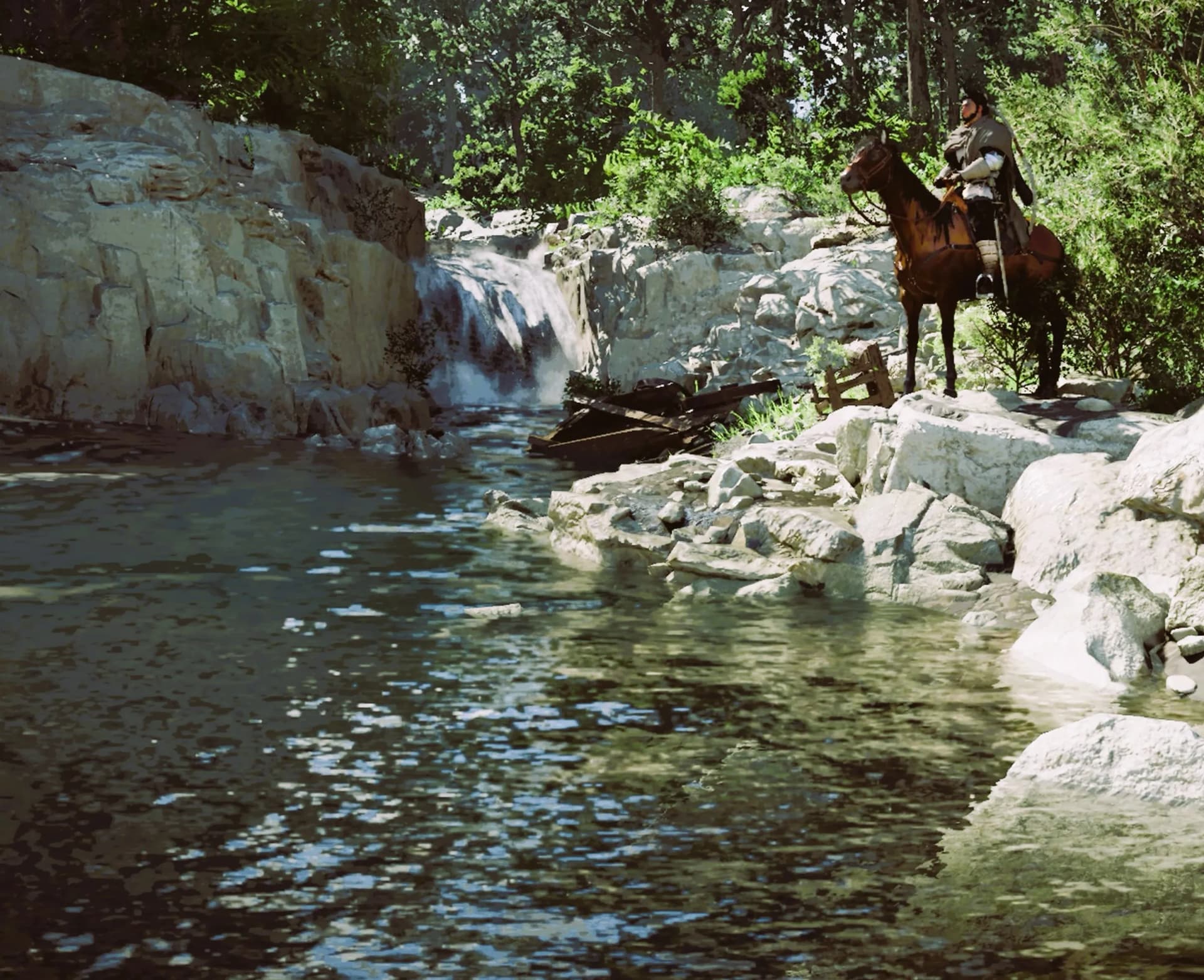 A river in Crimson Desert.
