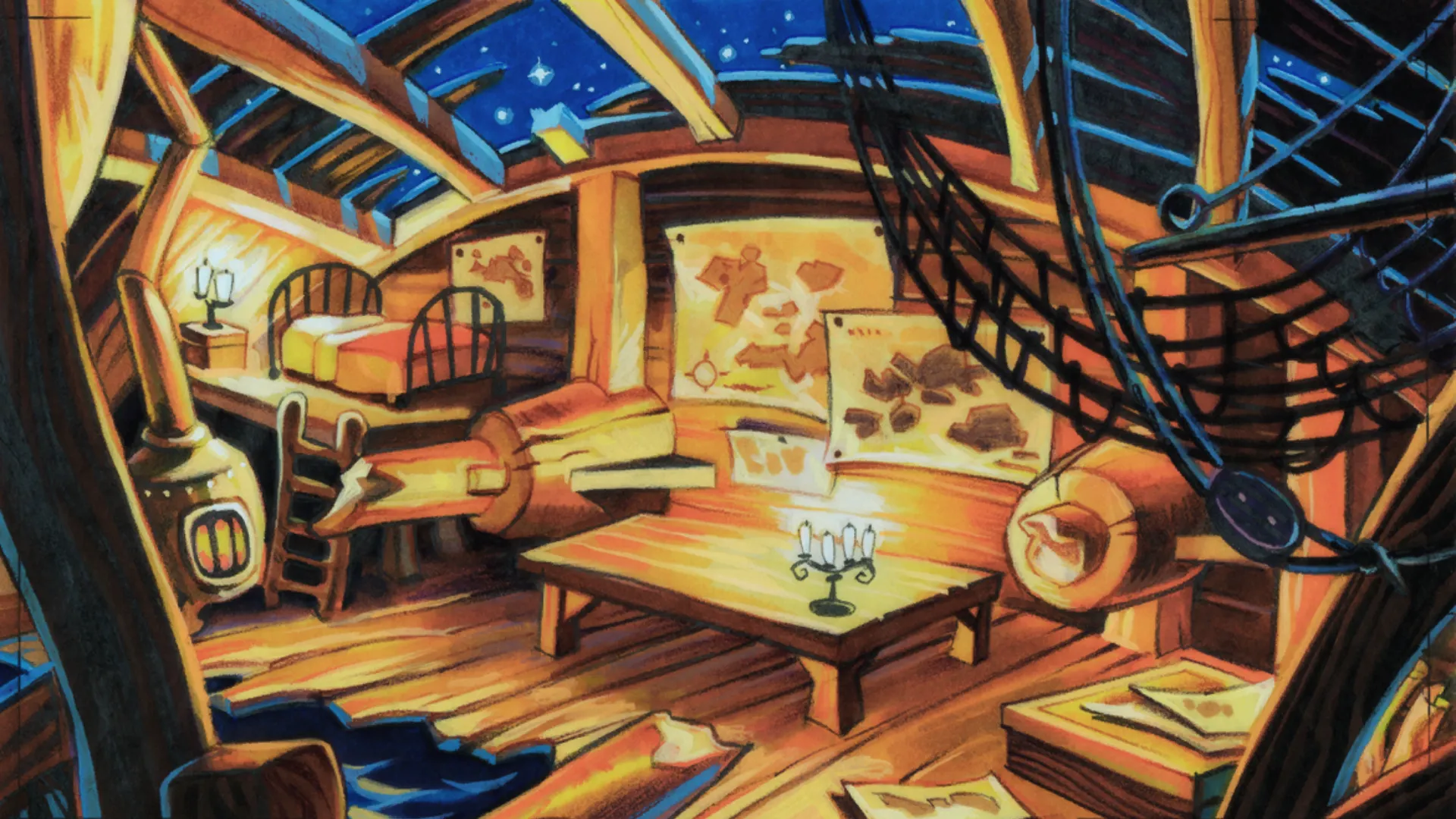 The cartographer's hut from Monkey Island 2: LeChuck's Revenge.