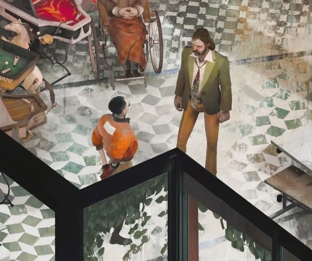 The first meeting of Kim Kitsuragi and Harry Du Bois.