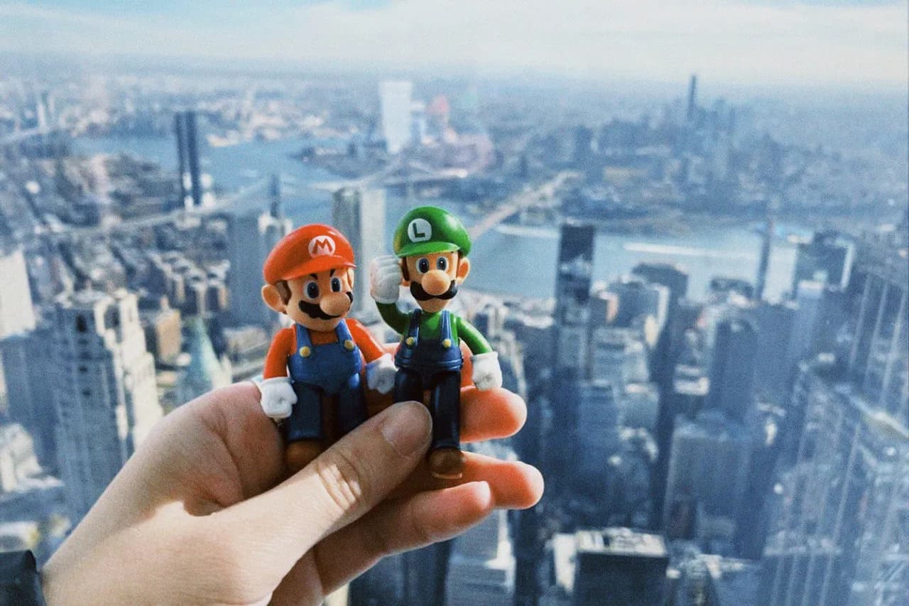 Mario & Luigi figures from New York